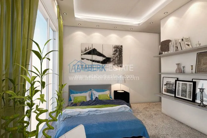 Солнечная квартира 2+1 в Махмутларе 12 