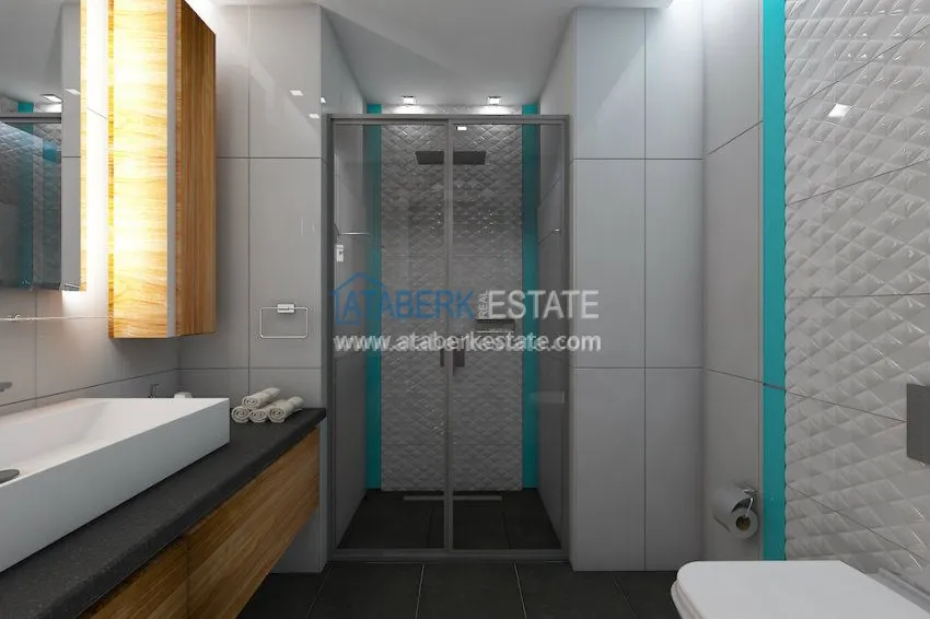 Apartments in the modern complex in Oba 3 