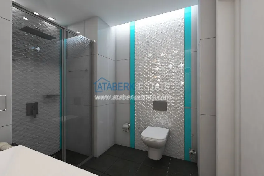 Apartments in the modern complex in Oba 4 