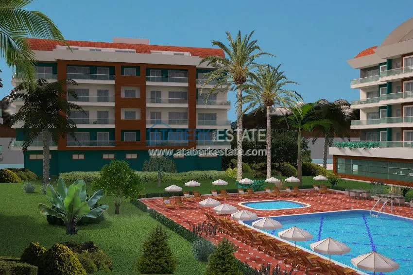 Apartments in the modern complex in Oba 12 