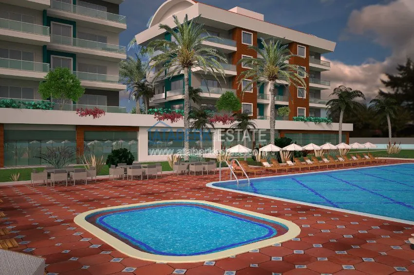 Apartments in the modern complex in Oba 13 