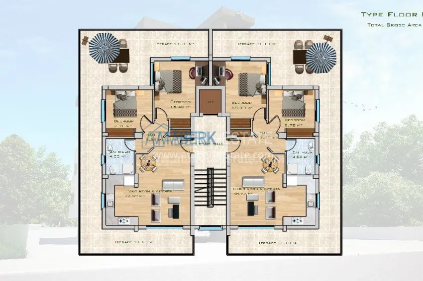 Комфортабельные апартаменты на Северном Кипре. 5 