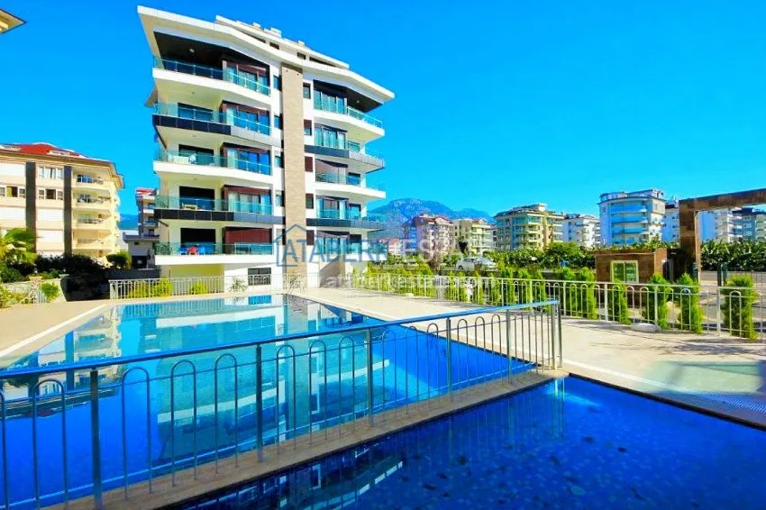 1+1 apartment in the new complex in Kestel 24 