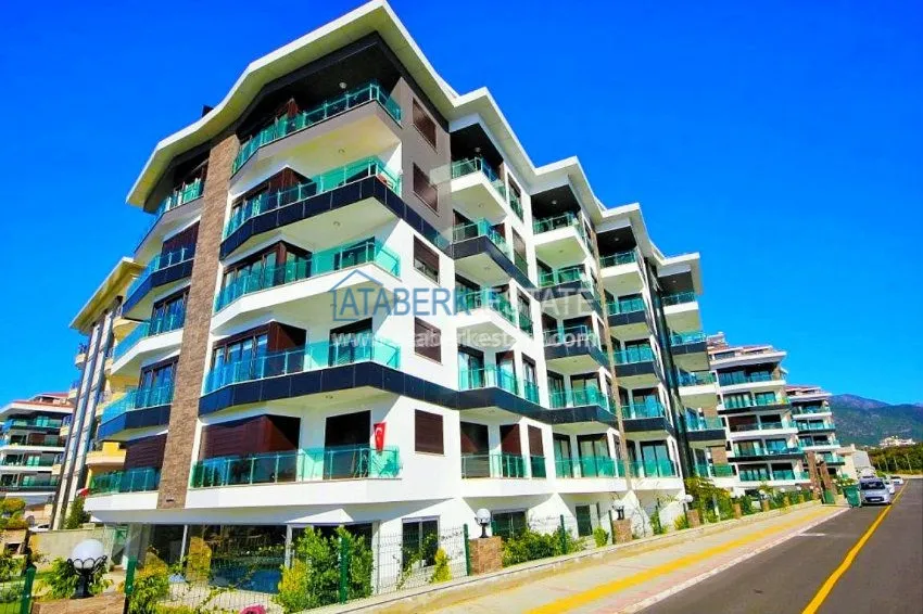 1+1 apartment in the new complex in Kestel 1 