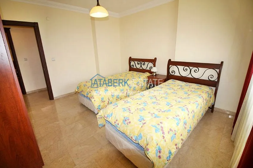 3+1 c частичным видом на море в Махмутларе 8 