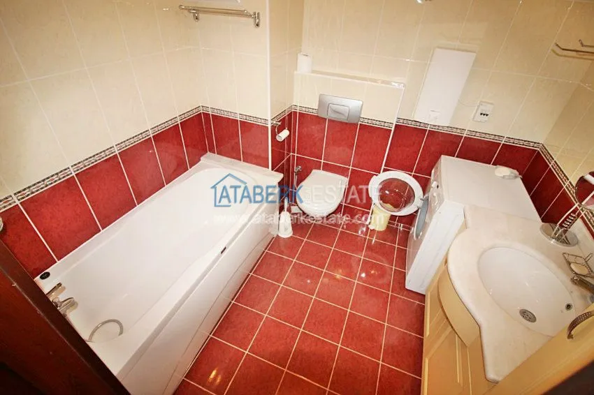 3+1 c частичным видом на море в Махмутларе 10 