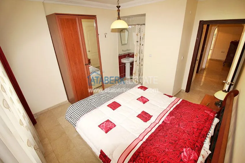 3+1 c частичным видом на море в Махмутларе 12 