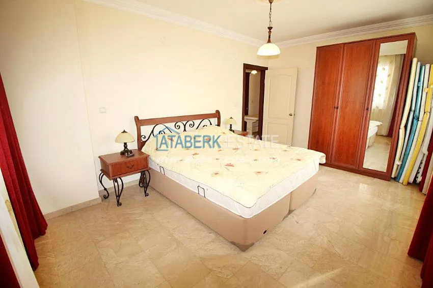 3+1 c частичным видом на море в Махмутларе 15 