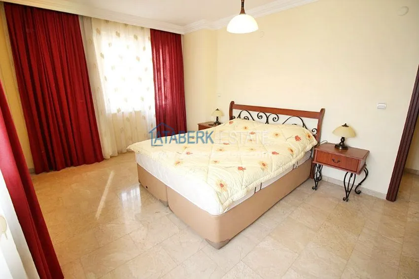 3+1 c частичным видом на море в Махмутларе 17 