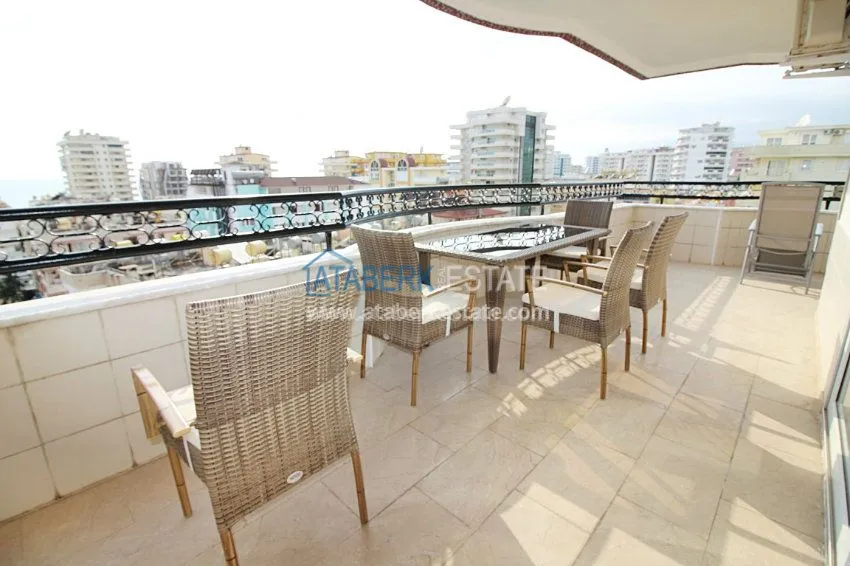 3+1 c частичным видом на море в Махмутларе 23 