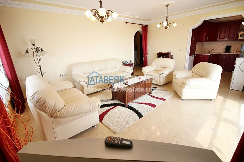 3+1 c частичным видом на море в Махмутларе 39 