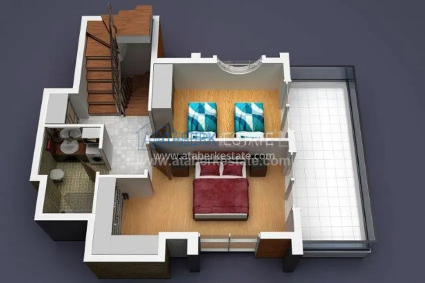 Виллы в популярном районе всего в 250 метрах от моря с гибкими условиями оплаты 11 