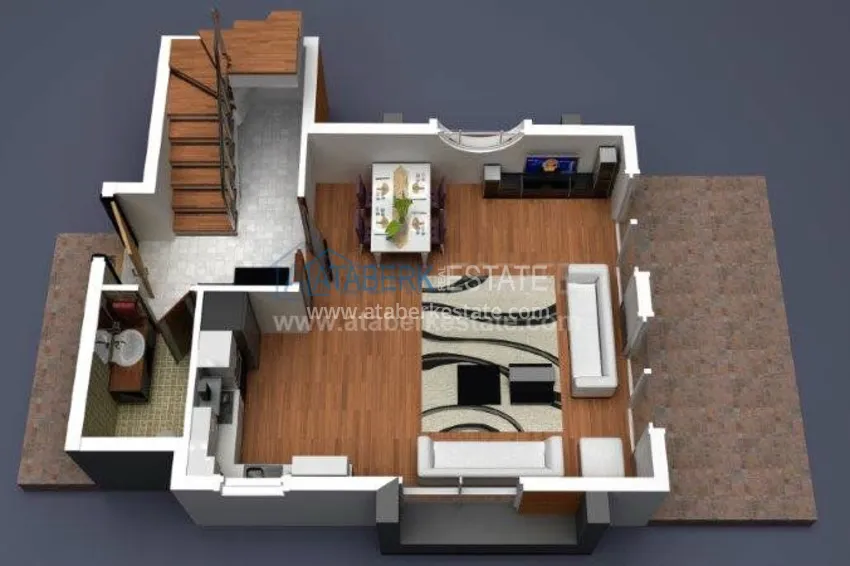 Виллы в популярном районе всего в 250 метрах от моря с гибкими условиями оплаты 12 