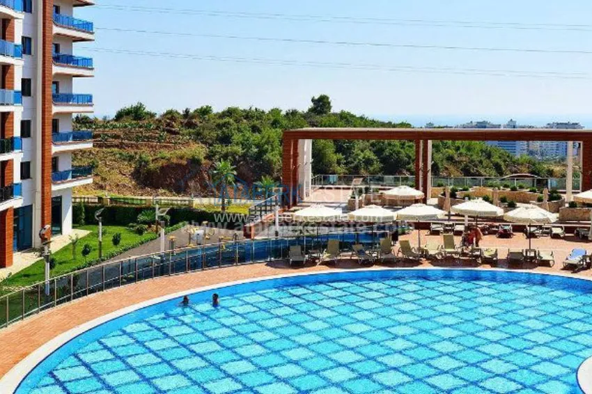 1+1 apartment in a luxury complex with a private beach 12 