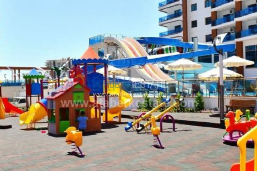 1+1 apartment in a luxury complex with a private beach 15 