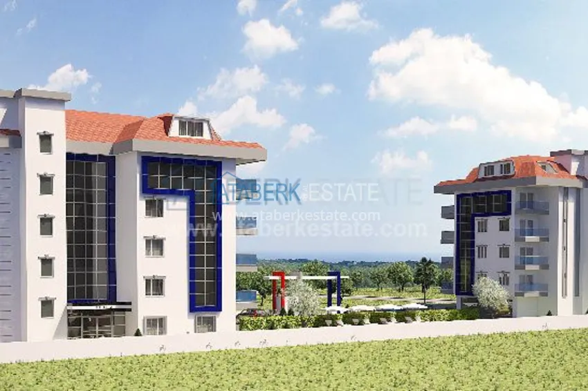 New residential complex by the sea in Kestel 11 