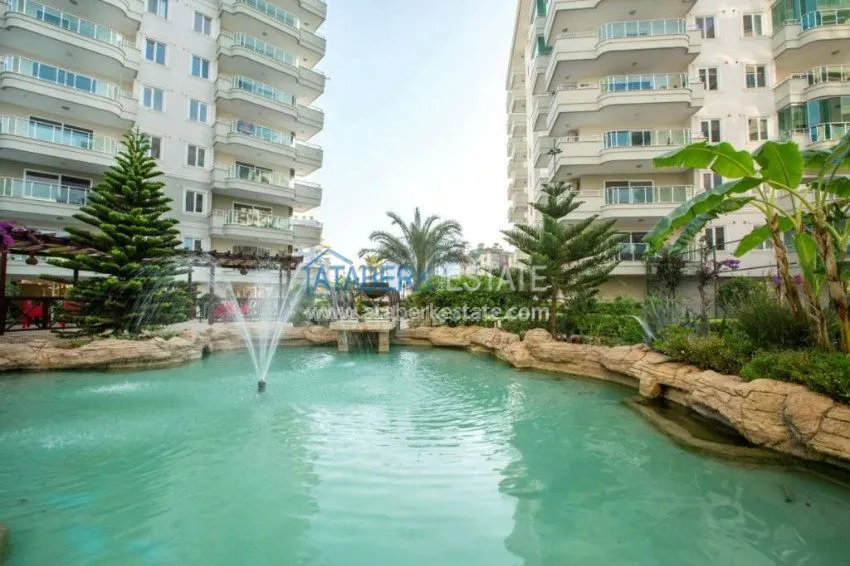 Апартаменты с двумя спальнями в престижном районе Оба  13 