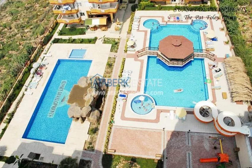 Меблированная квартира 2+1 в Махмутларе с прямым видом на море, 50 метров от пляжа 5 