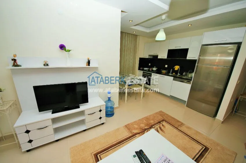 1+1 apartment in a modern complex in Kestel 7 
