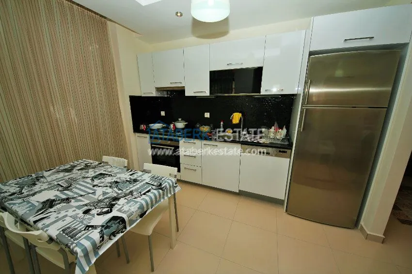 1+1 apartment in a modern complex in Kestel 9 