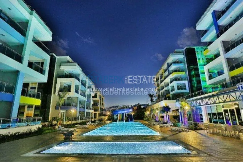 1+1 apartment in a modern complex in Kestel 1 