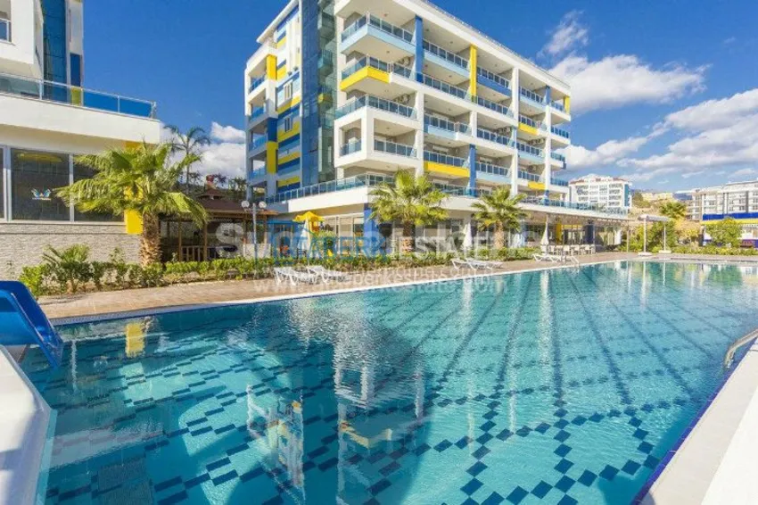 1+1 apartment in a modern complex in Kestel 15 