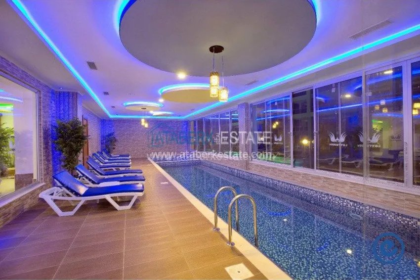 1+1 apartment in a modern complex in Kestel 17 