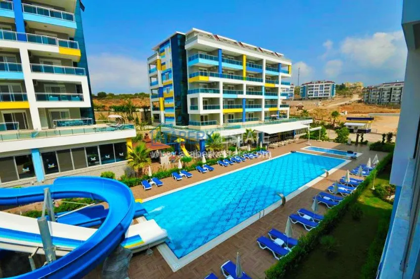 1+1 apartment in a modern complex in Kestel 19 