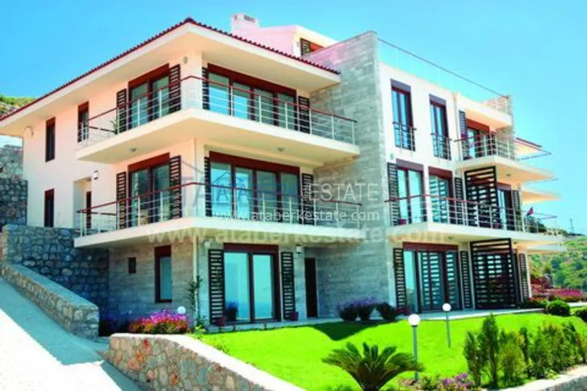 Таунхаусы в зеленом комплексе недалеко от моря в уютном курортном поселке Конаклы 39 