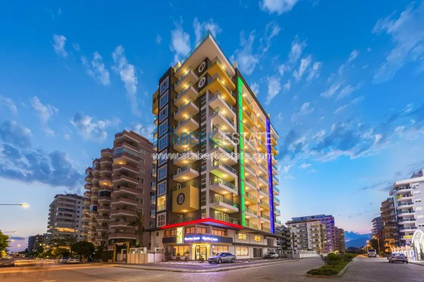 Апартаменты 1+1 в Элитном комплексе Махмутлар 11 