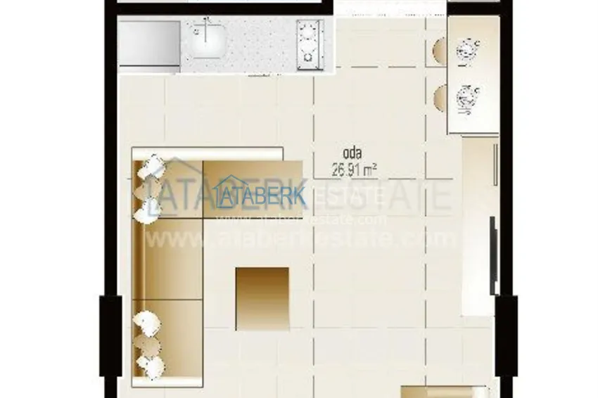 Однокомнатные квартиры на продажу в 200 метрах от моря 22 