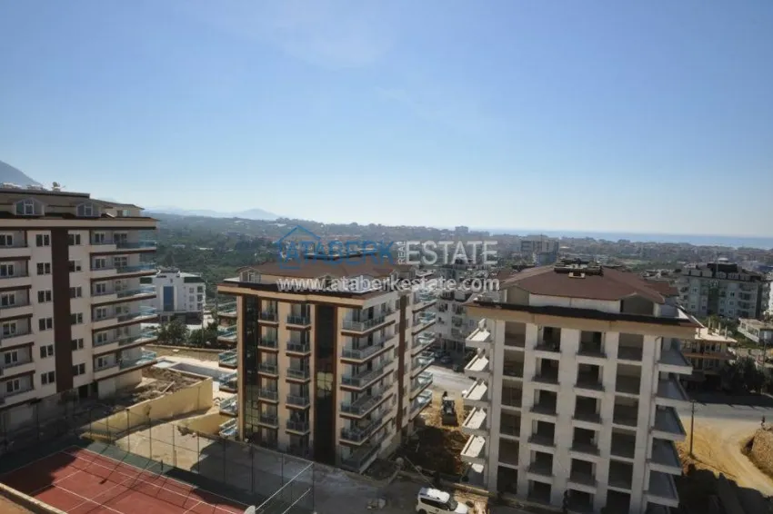 Квартира с видом на море, горы и крепость Алании 39 