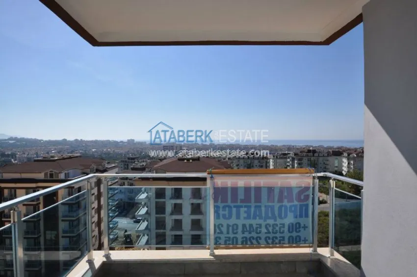 Квартира с видом на море, горы и крепость Алании 40 